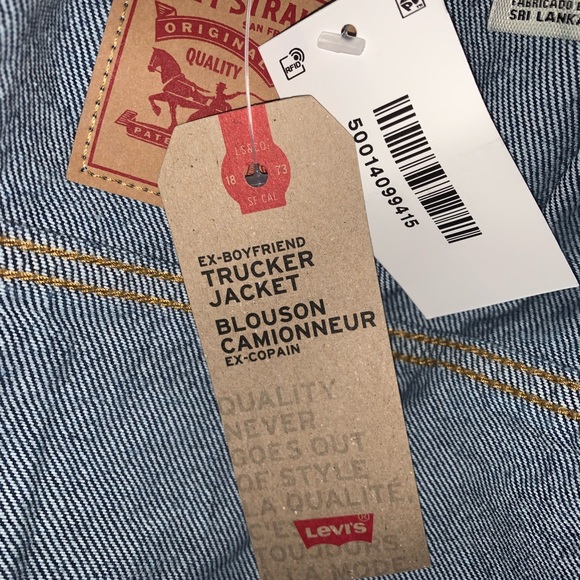 🆕 Levi’s Ex-Boyfriend Trucker Jacket - Picture 3 of 6